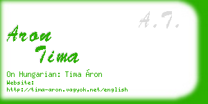 aron tima business card